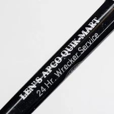 c1970s Independence, Iowa Len's Apco Quik-Mart Wrecker Ad Pen Gas Station IA G30