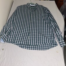 Chaps Ralph Lauren Green Plaid, Button-Down Dress Shirt