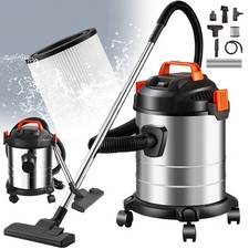 Aspirapolvere bagnato/asciutto, filtro pieghevole piatto, scatola filtro brevettata pulizia filtro 20 L