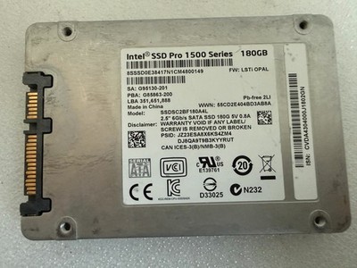 Intel SSD Pro 1500 Series 180GB 2.5'' SATA 6Gb/s SSDSC2BF180A4L