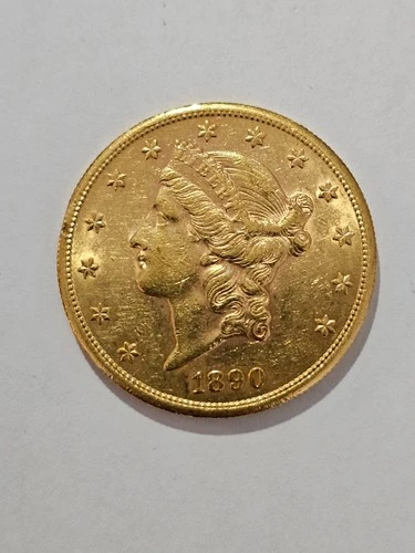 1890-S Liberty Head $20 Double Eagle Gold Coin