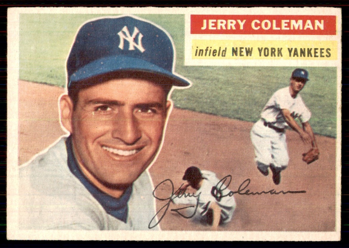 1956 Topps #316 Jerry Coleman New York Yankees