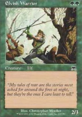 MTG - Elvish Warrior - Onslaught - NM, English Magic FLAT RATE SHIP