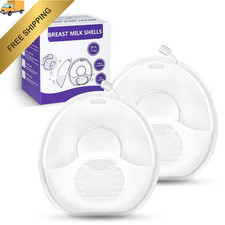 Breast Milk Collector, Collectors for Breastfeeding, 2 Ounce-2PCS, Clear