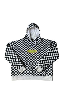 Mens Hoodies Childish Checkered Hoodie Oversized Hoodie Tgf