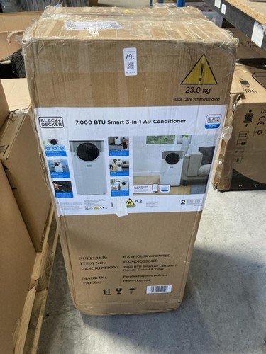 BLACK+DECKER 7000 BTU Smart Portable Air Conditioner WiFi 3in1 Cooling AC