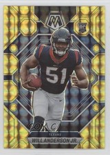2023 Panini Mosaic Rookies Reactive Yellow Prizm Will Anderson Jr #376 17md
