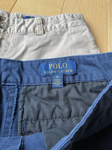 Polo Ralph Lauren Boys Shorts Size 14 (2 Pairs - Navy and Khaki) - Picture 4 of 4