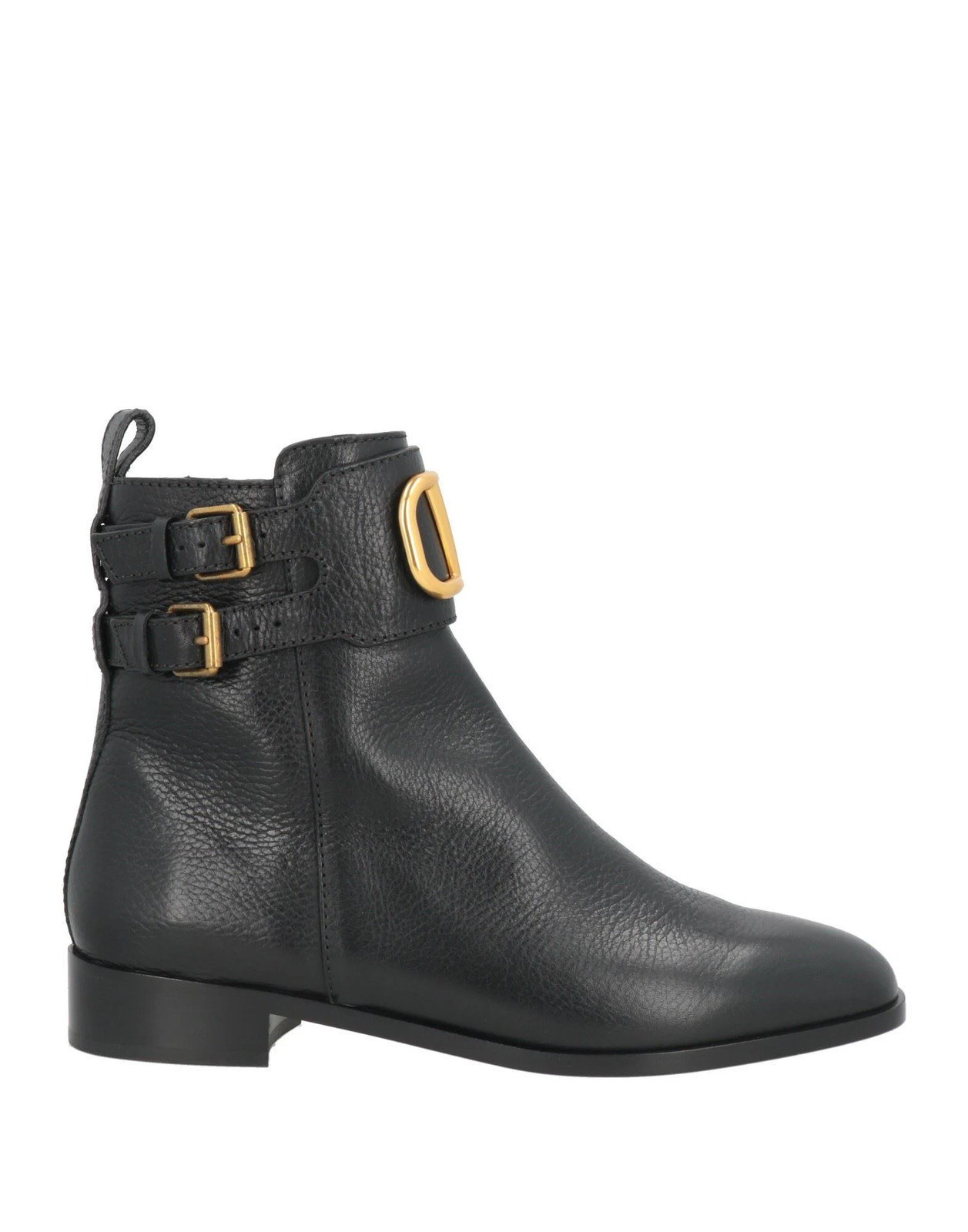 Valentino Garavani - Women - Pebbled-leather Ankle boots - Black