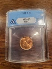 1946-S Lincoln Wheat Cent Penny ANACS MS65 RD
