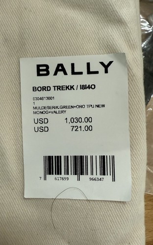 Bally Bord Trek Pennant Backpack in Limited Edition Green Gold Combo. - Picture 10 of 10