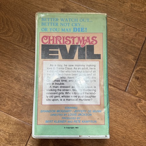 Christmas Evil VHS 1988 Vintage Saturn Productions Rare Horror Slasher Movie - Picture 5 of 17