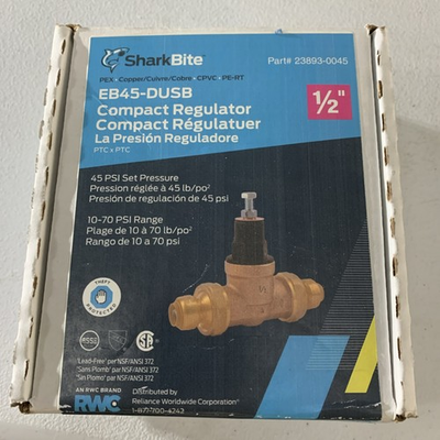 #ad #ad SharkBite 1 2 in Push to Connect Bronze EB 45 Double Union Pressure Regulating $54.99
