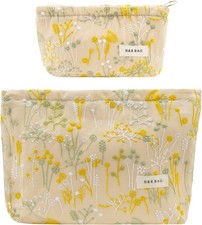 2 Pcs Makeup Bags, Large Cosmetic Bag Travel Toiletry Bag Organizer for Women, E