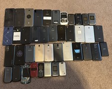 Lot of 41 Phones LG, BLU, ATT, UMX ,AND MORE FOR PARTS ONLY E-WASTE