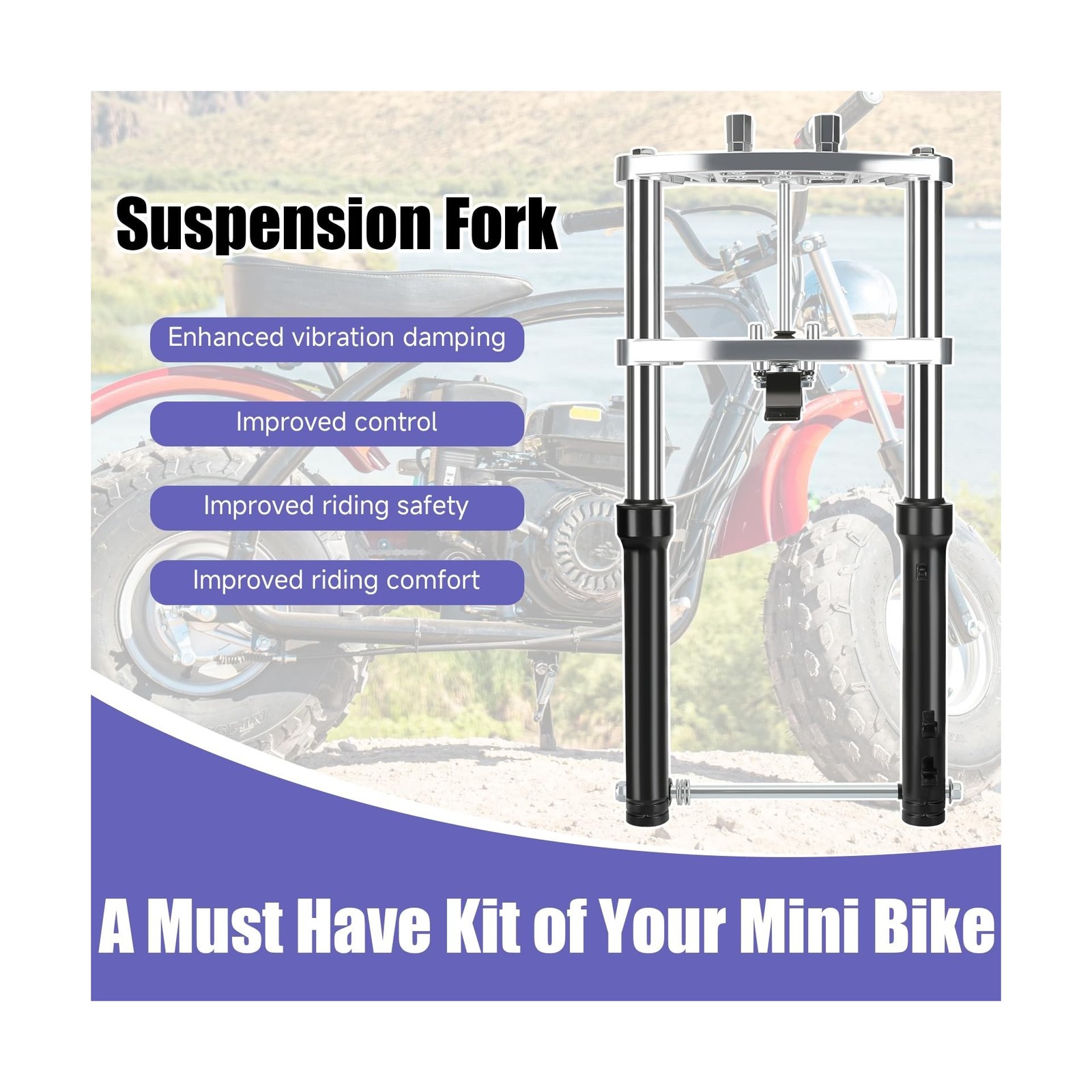 Mini Bike Front Forks Suspension Kit Replacement for Coleman MiniBike ...