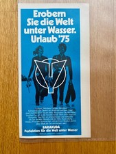 Barakuda Tauchzubehör Diving Taucher 70s retro 1975 Vintage Ad Werbung Reklame