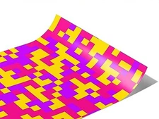 Rwraps Purple Pixel Tried and True Gloss Vinyl Film Wrap 59in x 6in Vinyl