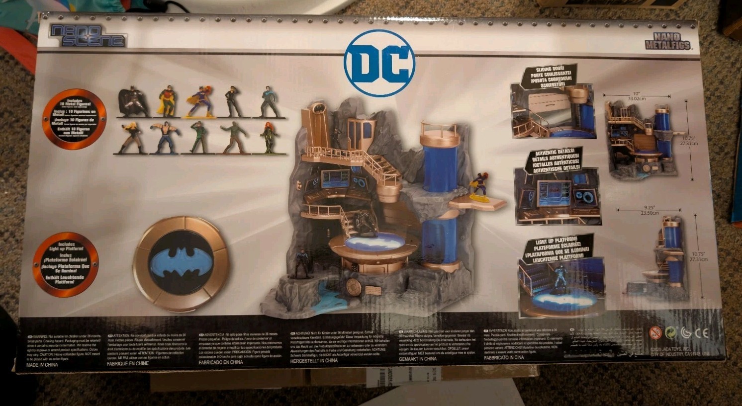 🎅🌲Batman Jada DC Comics Batcave 10 Metal Figures NIB🌲🎅