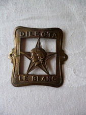 retro-ancienne plaque vintage laiton vélo/cycle Dilecta Le Blanc