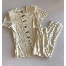Vintage 90s R M Richards by Karen Kwong Two Piece Matching Set 6P Resort Wear