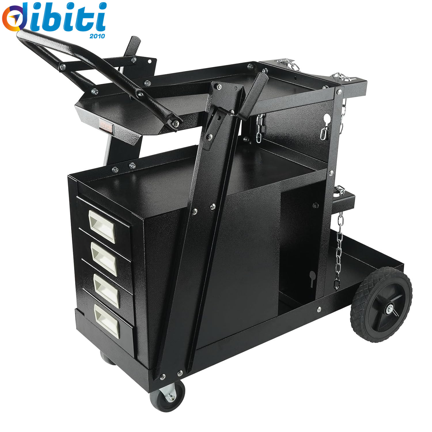 Carrello Saldatore 2 Ripiani 4 Cassetti: Supporto Mobile per Saldatrici