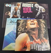5 pcs - Various - 7" 45 RPM Record Original Co Picture Sleeves Only - Lot Used