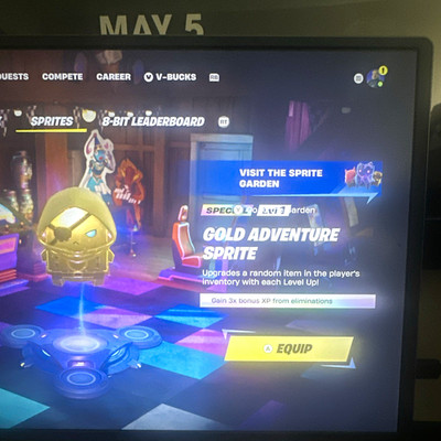 Fortnite Gold Adventure Sprite Virtual Game Item/Asset (Sprites)