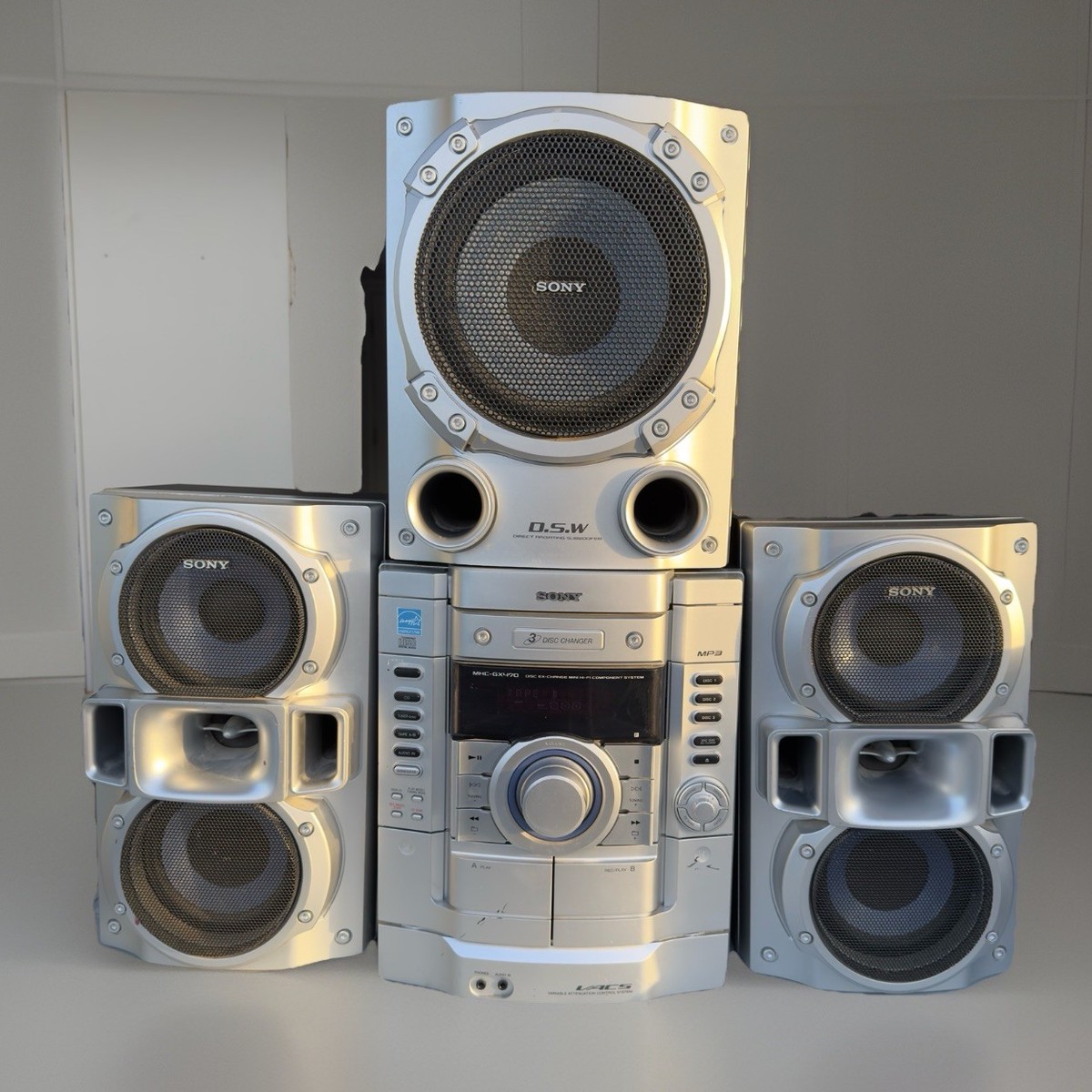 Sony Model MHC-GX470 Hi-Fi Stereo System CD Cassette Radio Tested