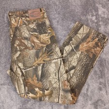 Wrangler Pro Gear Camo Pants Realtree Hardwoods Hunting Jeans Mens 38x32