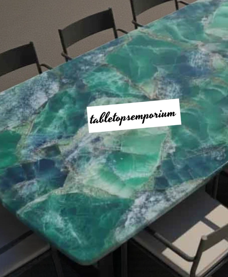 Fluorite Stones Dining & Kitchen Countertop / living room Tabletop for Home Deco - Image 2 of 4