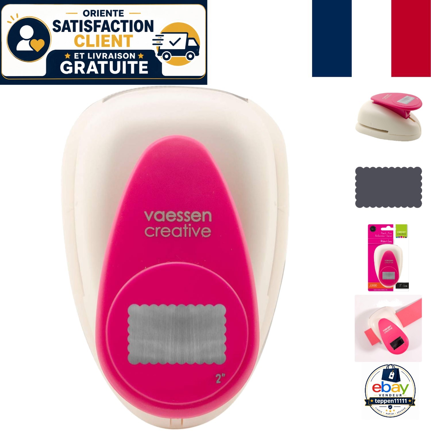 Perforatrice XL Vaessen de précision pour étiquettes DIY sans effort