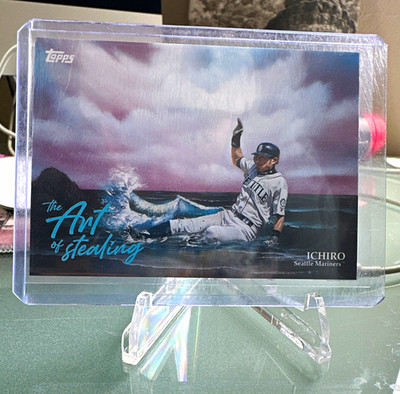 2025 Topps x Bob Ross Joy of Baseball Ichiro Mariners The Art of Stealing AOS-15