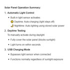 USB & Solar Charging LED Strip Light Flexible Self Adhesive for Garden Patio