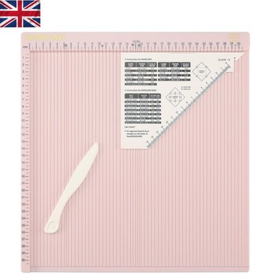 Ultimate Pink Scoring Board Set: 30,5 cm Bastelwerkzeug mit Lineal & Anleitung