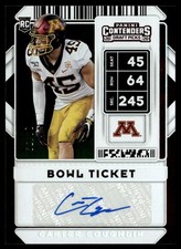 2020 Panini Contenders Draft Picks Ticket Foil Carter Coughlin Rookie Auto /99