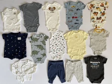 Newborn Baby Boy's Clothes Mix Brand Lot 30 Piece Bundle