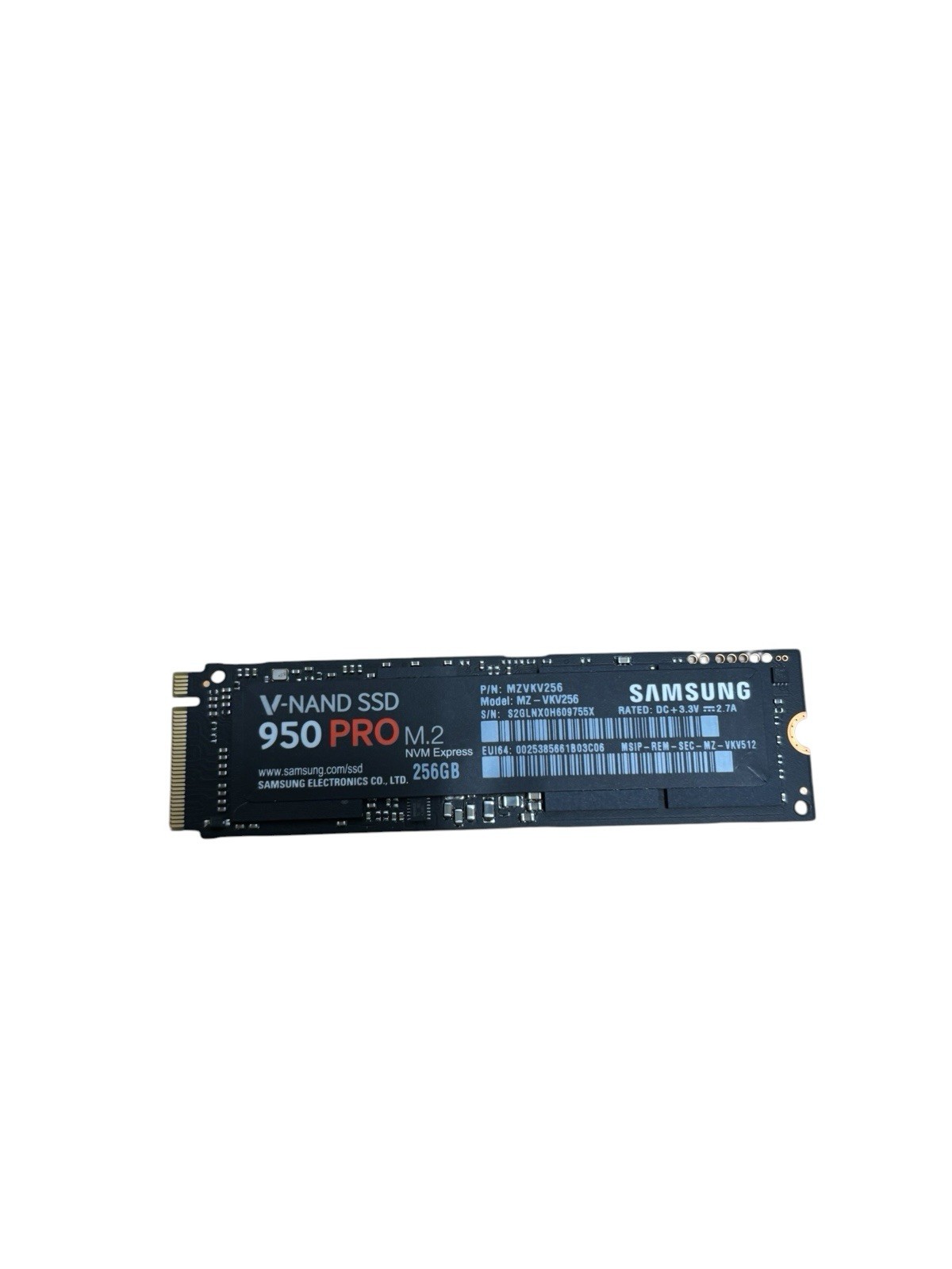Samsung 950 PRO V-NAND NVMe M.2 256gb Internal SSD MZ-VKV512