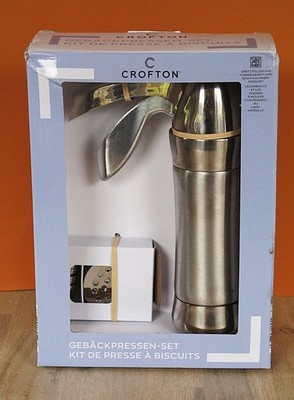 CROFTON Gebäckpresse Edelstahl 18/10 Gebäckpressen-Set Kekspresse Unbenutzt OVP