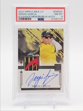 SERGIO GARCIA 2024 IMPECCABLE LIV GOLF ELEGANCE PATCH AUTO /15 PSA 8 Q0902