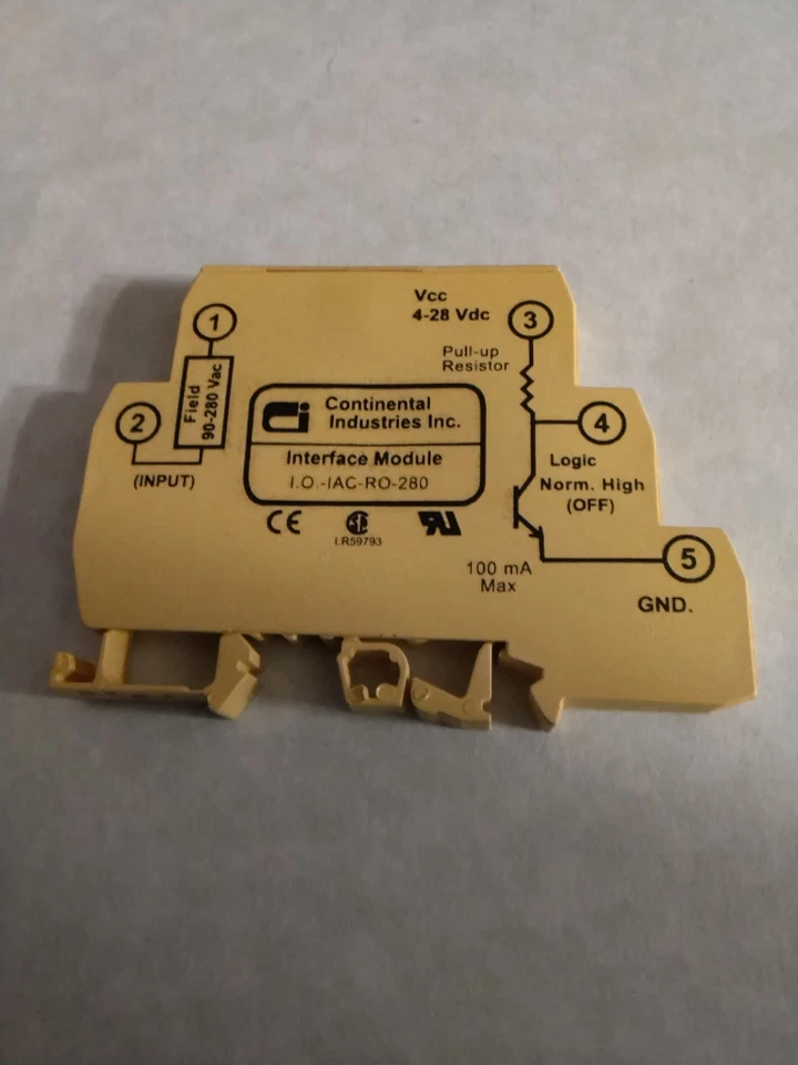 MINI I/O MODULE, INPUT 90-280 VAC, VCC 4-28 VDC, 100 mA MAX, I.O.IAC-RO-280, NEW - Image 3 of 4
