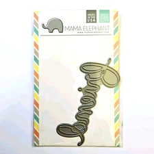 FRIEND SCRIPT Mama Elephant Creative Cuts Cutting Dies Words Cards um212