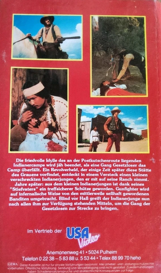 VHS Gun-Rider (1985) FSK 18 Western mit Connie Angeles & Chuck Biller - Bild 2 von 4