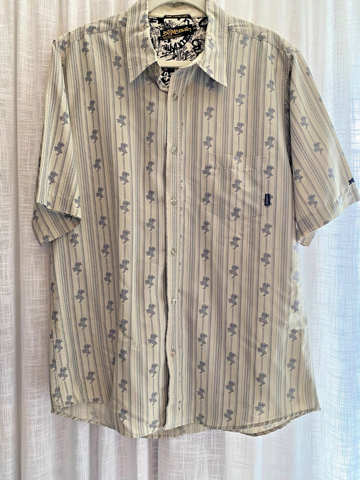 Billabong Retro Never Established Button Down Shi… - image 1