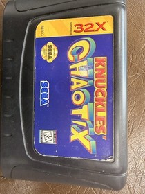 Used 32X Knuckles Chaotix Sega