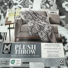 Members Mark 60x70 Plush Throw Blanket