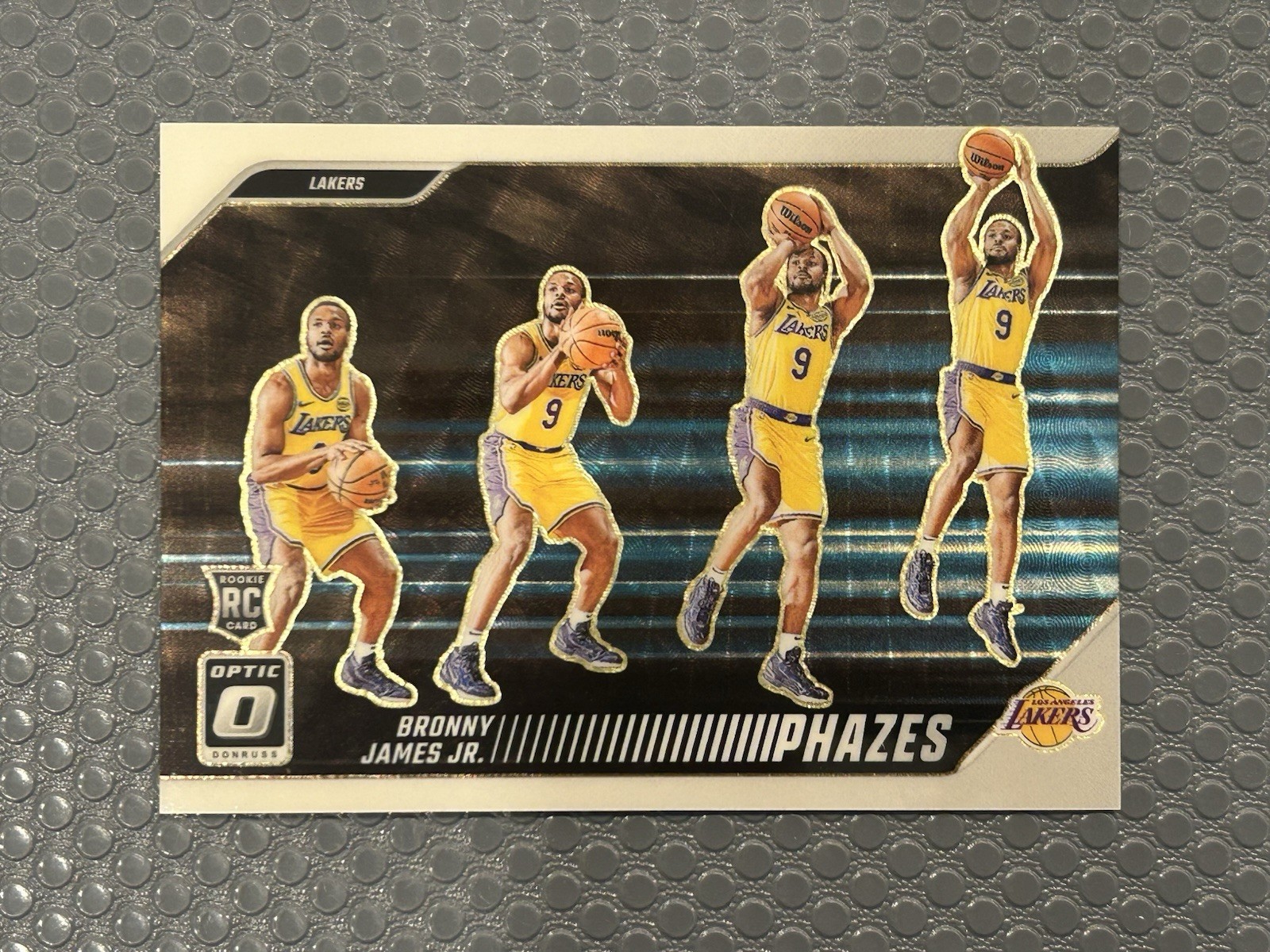 2024 Optic Phazes GOLD VINYL Bronny James 1/1 Rookie RC Lakers True 1 OF 1