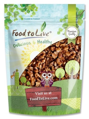 Dry Roasted Walnut Pieces   Oven Roasted, Unsalted, No Oil Added, Vegan Snack