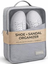 Unisex Small Gray Waterproof Sneaker Travel Storage Case Bag Pocket Holder