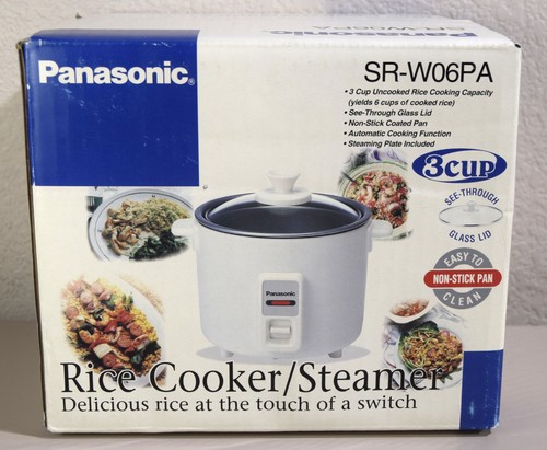 PANASONIC 3 Cup (Uncooked) RICE COOKER & STEAMER (SR-W06PA) - NEW SEALED IN BOX - Picture 4 of 7
